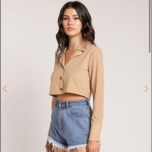 NWOT Eggie Jenn Im Crop long sleeve Bonnie